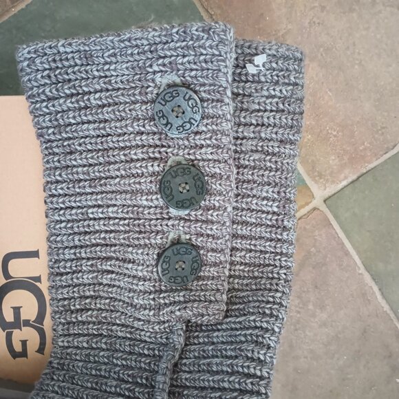 UGG Grey Knitted Boots - Picture 3 of 9